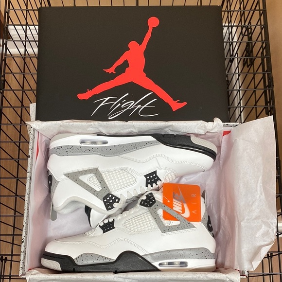 2025 Air Jordan 4 Retro “White Cement” - Picture 6 of 10
